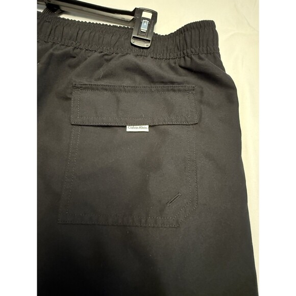 CALVIN KLEIN Mens Black Quick Dry Swim Shorts Pockets UPF 40+ Sz XXL (2XL) New - Picture 5 of 11